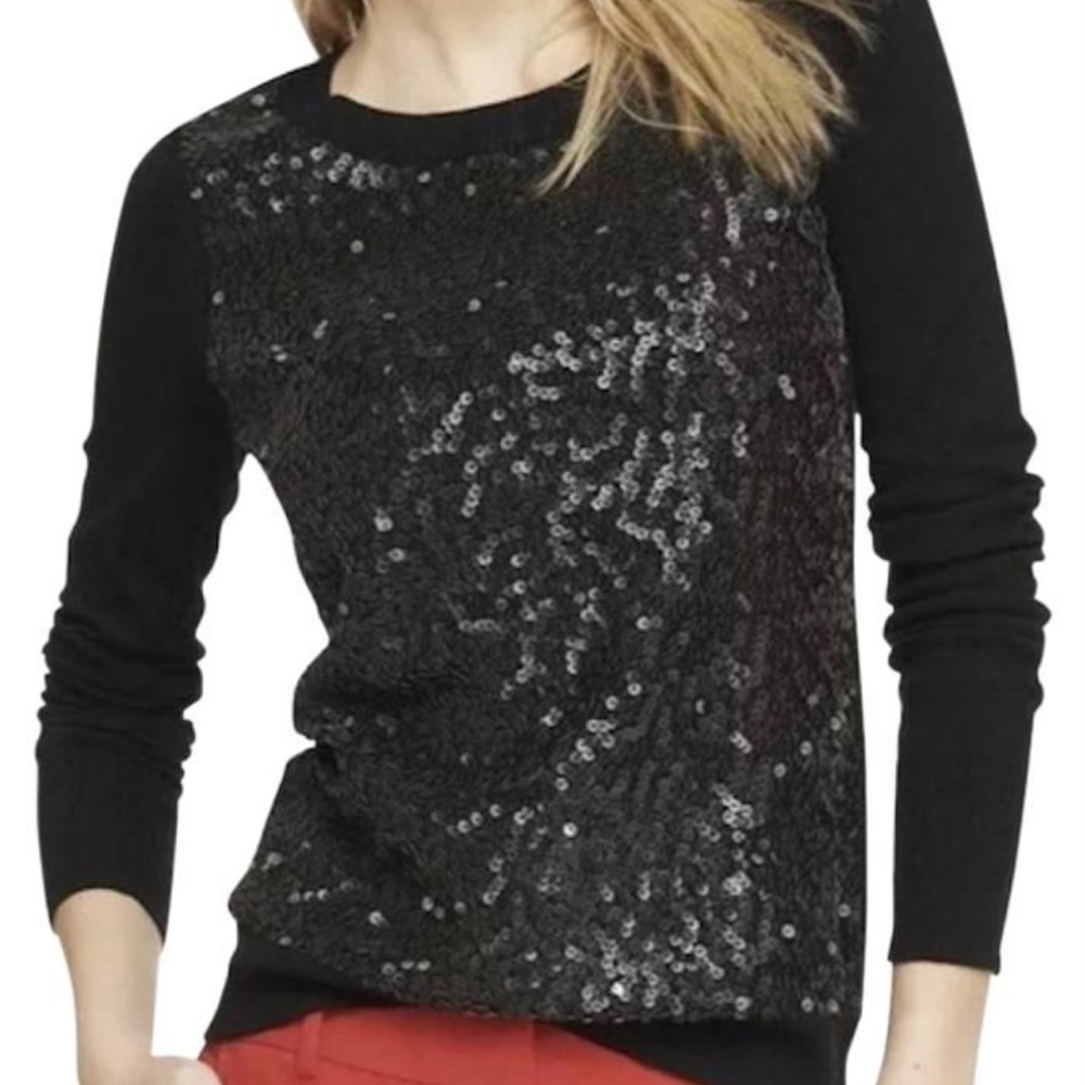 Elle black sequin Table sweater